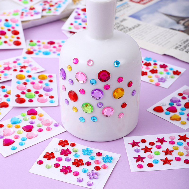 Phone Cases - Pegatinas de Diamantes Acrílicos Coloridos en