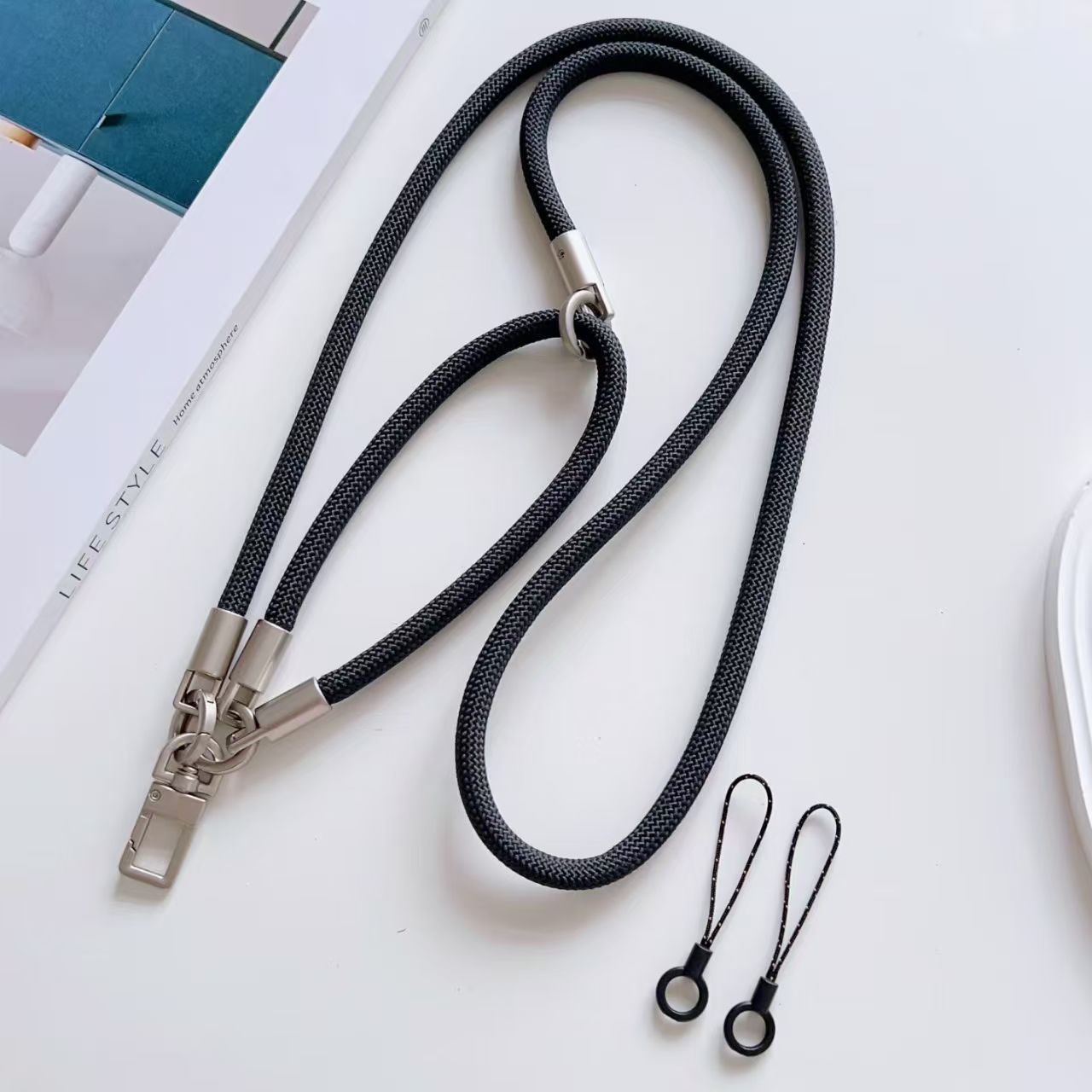 Crossbody Lanyard Neck Strap Case - Correa cruzada para teléfono, cordón para