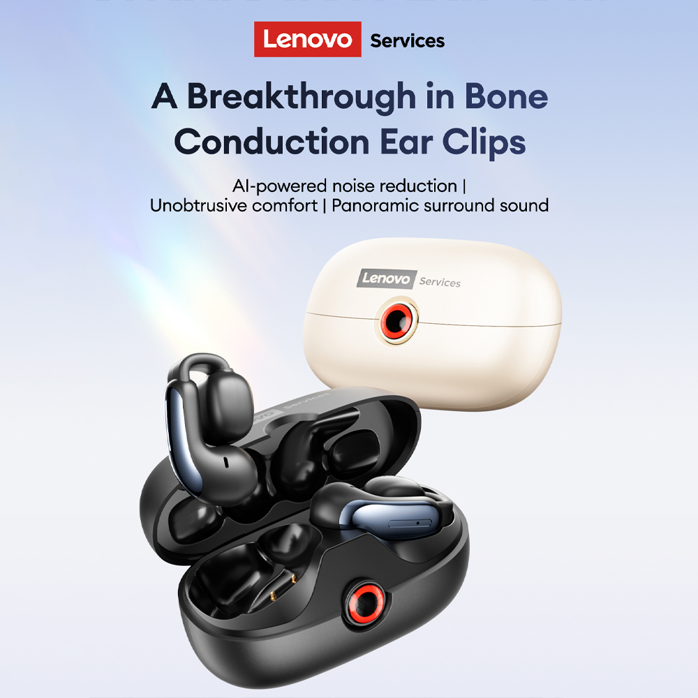 Earphones - Lenovo LES-108 conducción ósea TWS Clips