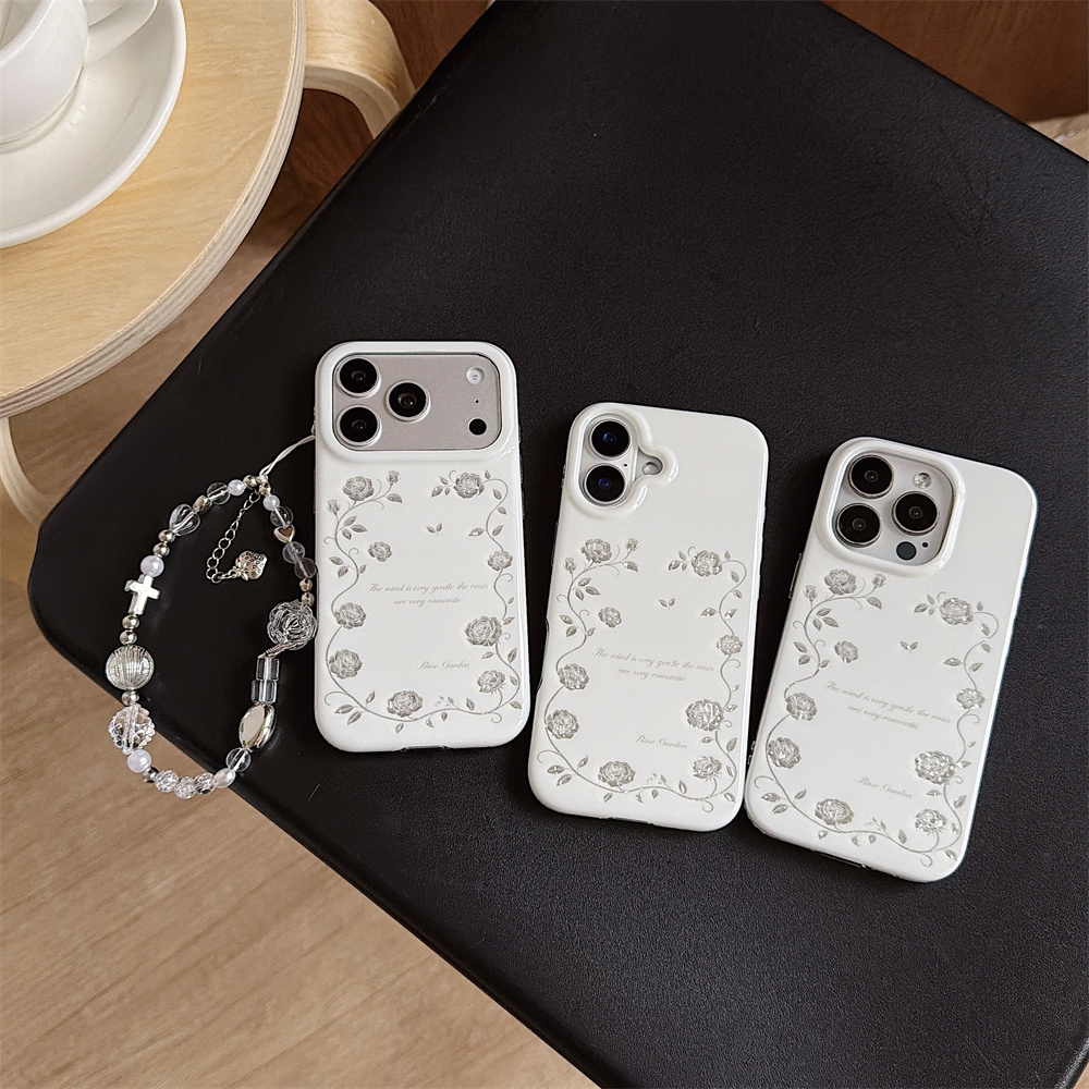 Vintage Floral Pattern Soft Case - Funda para iPhone 17 16 15