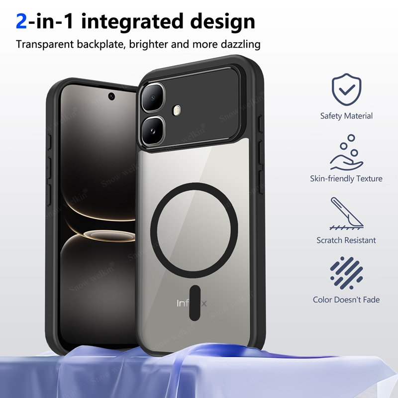 Funda Magnética Transparente d - Clear Shockproof Bumper Case reseña y precio