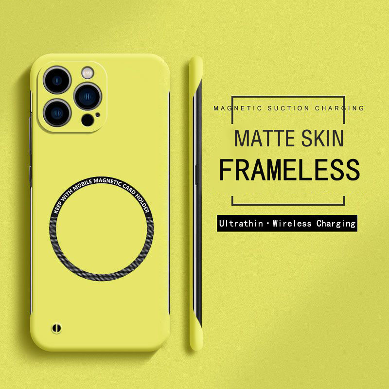 Funda magnética sin marco para - Matte Hard Pc Back Case reseña y precio