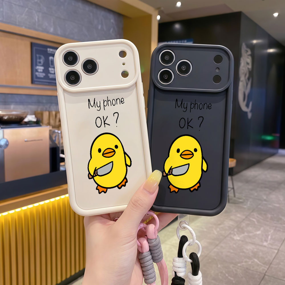Funda de Teléfono con Correa d - Cute Cartoon Wrist Strap Silicone Case reseña y precio