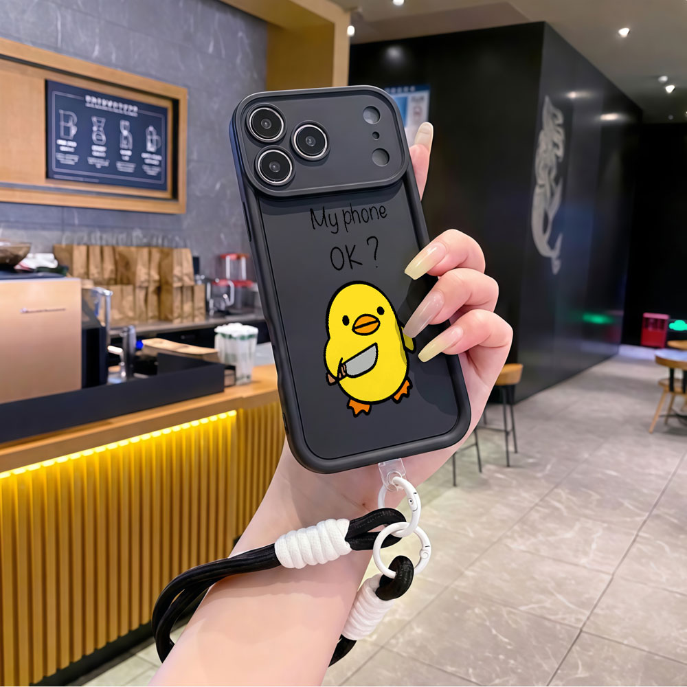 Funda de Teléfono con Correa d - Cute Cartoon Wrist Strap Silicone Case reseña y precio
