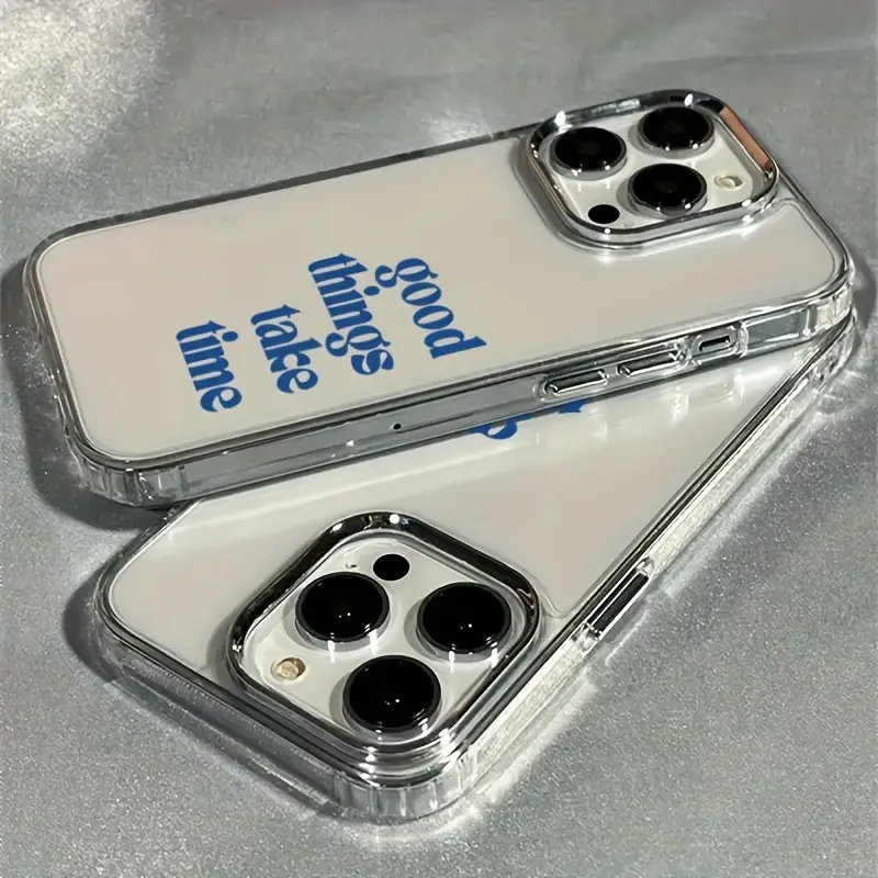 Good Things Take Time Funda co - Clear Shockproof Bumper Case reseña y precio