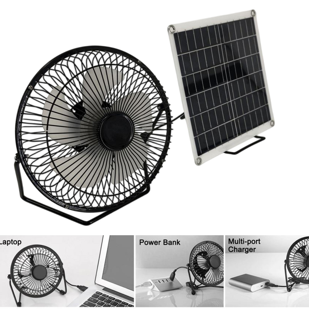 Ventilador de Panel Solar de 1 - Power Banks reseña y precio