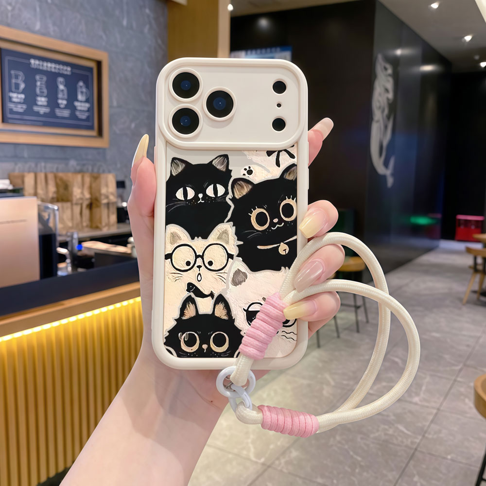 Funda Antigolpes con Correa de - Cute Cartoon Wrist Strap Silicone Case reseña y precio