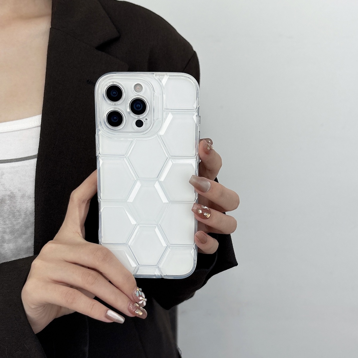 Funda de teléfono con patrón d - Clear Shockproof Bumper Case reseña y precio
