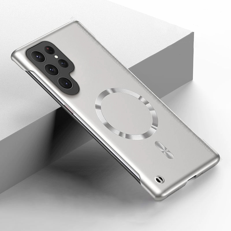 Funda magnética delgada sin ma - Ultra Thin Frameless Phone Cover reseña y precio