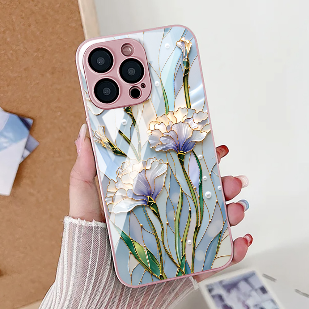 Funda de teléfono con flor de  - Screen Protectors reseña y precio